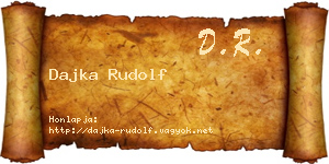 Dajka Rudolf névjegykártya